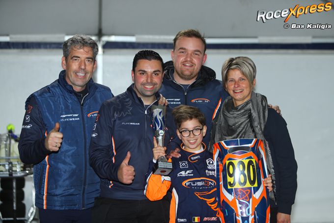 Kartbelofte Maxime Smet racet naar eerste podium