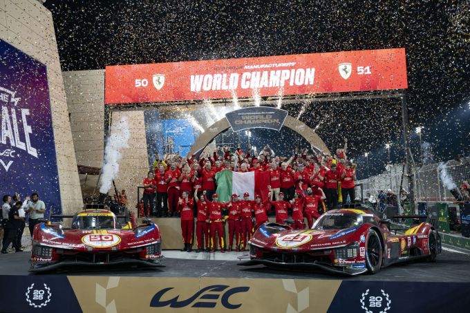 Ferrari wint zijn negende endurance racing-titel in de 8 Hours nof Bahrain 2025