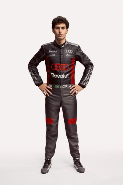 Audi R26 F1 introductie Berlijn raceoverall Gabriel Bortoleto