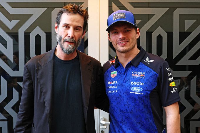 Keanu Reeves Max Verstappen