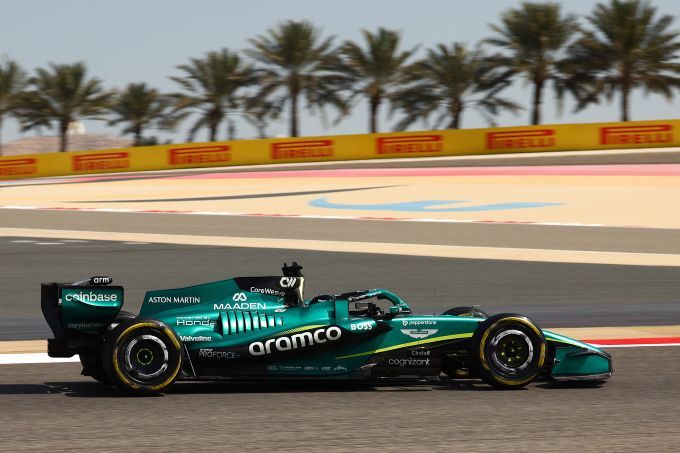 Lance Stroll F1 Aston Martin test Bahrein