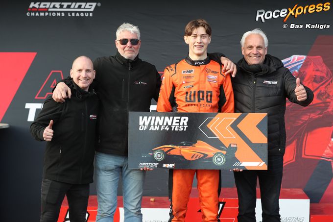 Karter Tommie van der Struijs pakt wintertitel én F4-test
