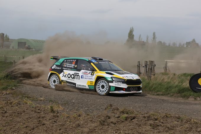 TAC Rally Belgian Rally Championship 2026 Steven Dolfen en Thijs Ozeel in de #4 Škoda Fabia Rally2 evo