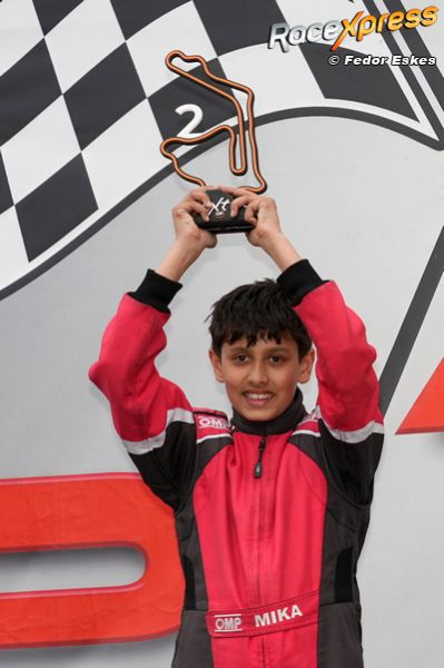 Karttalent Mika Hogerbrug leidt kampioenschap na P2 in Kerpen