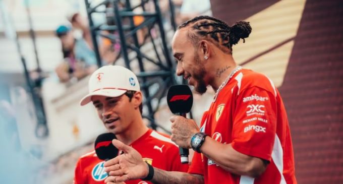 Charles Leclerc Lewis Hamilton