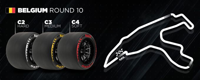 Grand Prix van België 2026 Formule 1 circuit van Spa-Francorchamp 2026 Pirelli