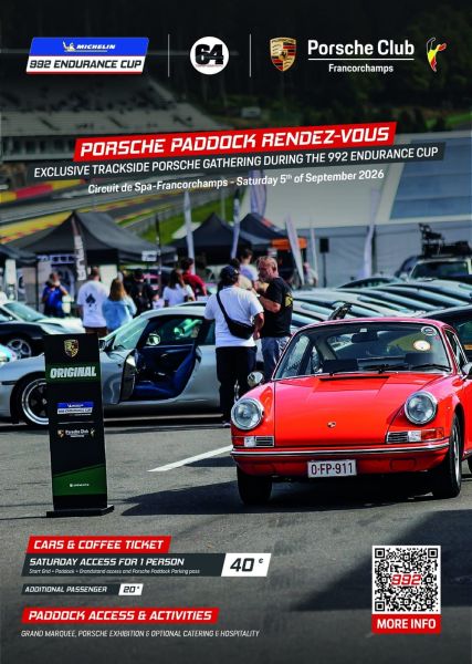 Michelin 992 Endurance Cup powered by Porsche Motorsport Creventic Circuit de Spa-Francorchamps