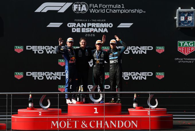podium in Spain