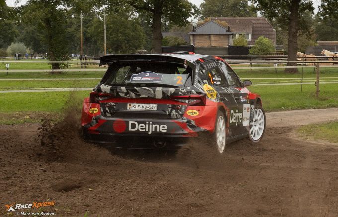 44e Eurol Hellendoorn Rally Kevin van Deijne / Lisette Bakker, Skoda Fabia RS Rally2 foto Mark van Keulennull