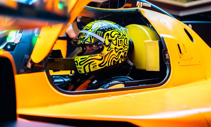 Voer voor speculatie? Lando Norris maakt eerste testkilometers met McLaren MCL-HY: "Geweldig dat ze me de kans gaven"