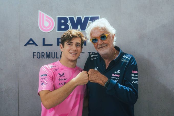 BWT Alpine Formula One Team Circuit of The Americas (COTA) Austin foto 3 Franco Colapinto Flavio Briatore