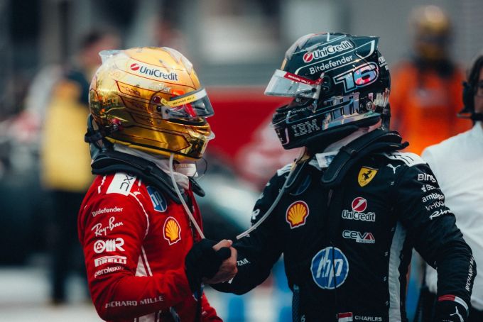 Ferrari @ Austin Hamilton Leclerc foto 3