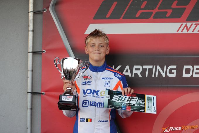 Le talent Milo Cornil vice-champion IAME Series Benelux