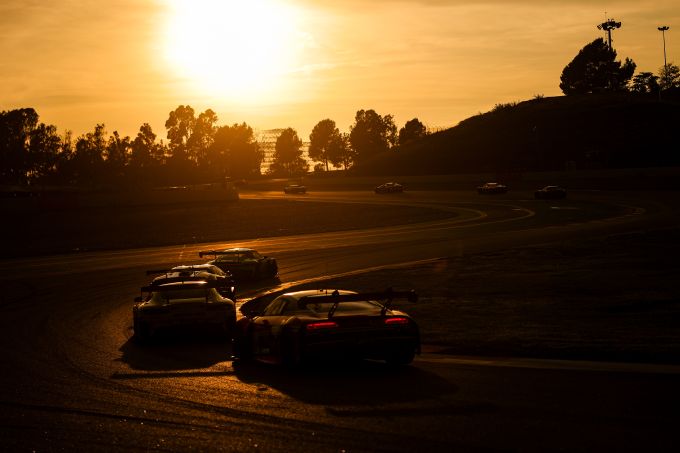 GT World Challenge Powered by AWS PORTIMAO 2026 action rear sunset