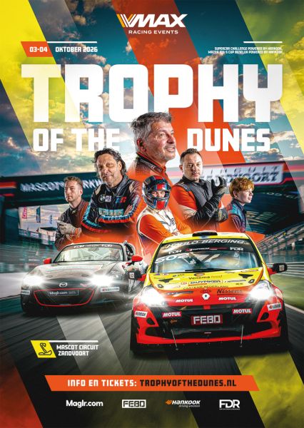 Supercar Challenge Trophy of the Dunes 2026 event poster